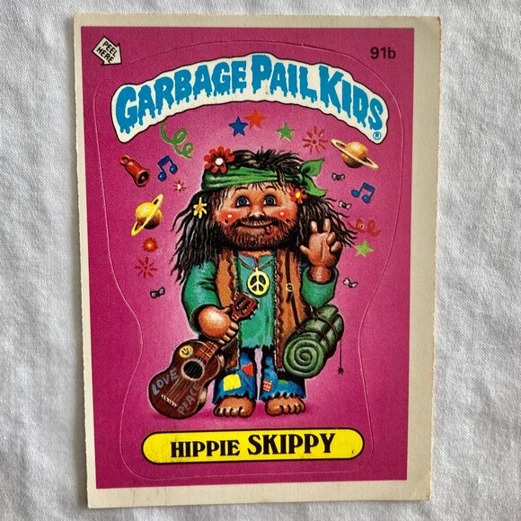 Garbage Pail Kids Card 1986 Topps - 91b Hippie Skippy